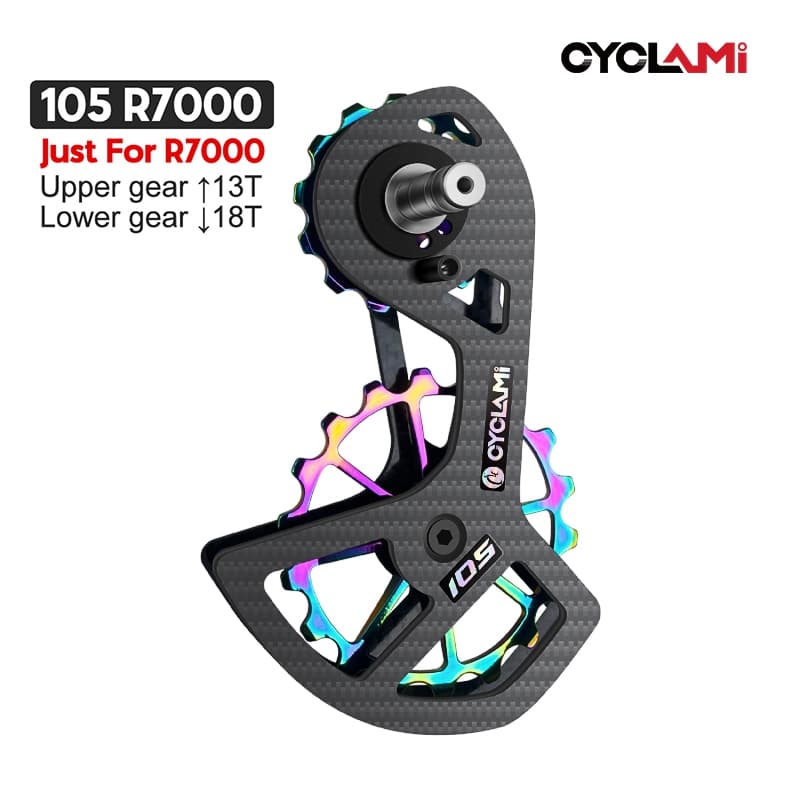LTWOO UT 105 Bicicleta Rolamentos De Fibra De Carbono Cerâmica 18T Conjunto De Rodas De Polias Roda Guia De Desviadores Traseiros Para Shimano 105/Ultegra/DURA ACE