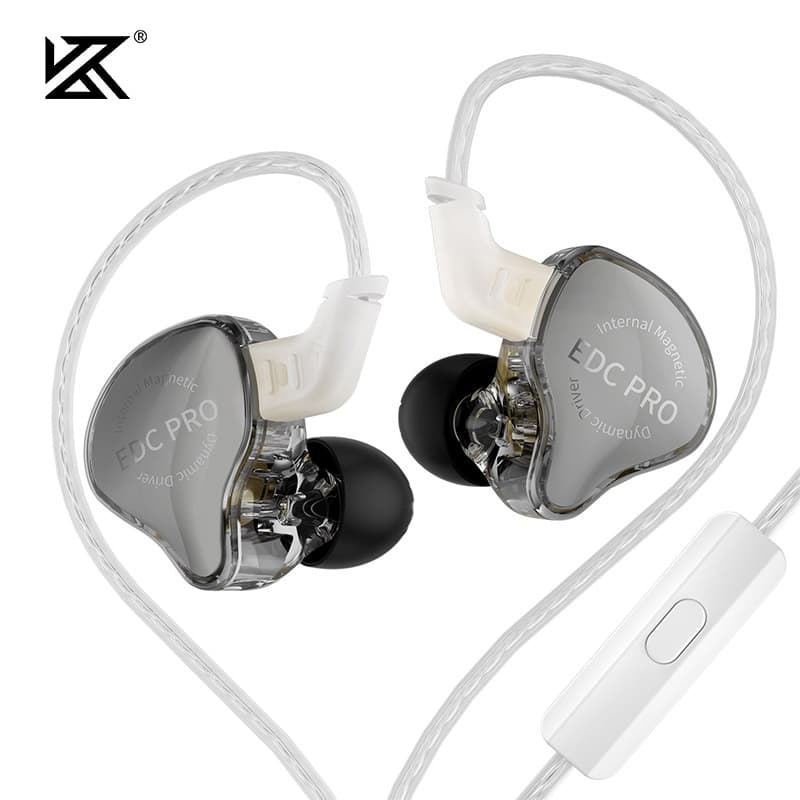 KZ EDC PRO HIFI Fone De Ouvido Baixo Intra-Auricular Esportivo Cancelamento Do Ruído trn v80