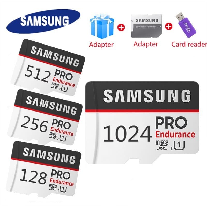 Cartão De Memória Flash SAMSUNG TF MicroSD PRO Resistência 512GB 1024GB 16GB 32G 128GB 256GB 1TB SDXC C10 UHS-I 64GB