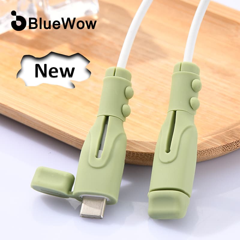 【 New Upgrade 】 BlueWow Atualização Capa Protetora Do Carregador Acessório De Cabo De Silicone iP-18/20w Tipo C/USB Protetor Plugue