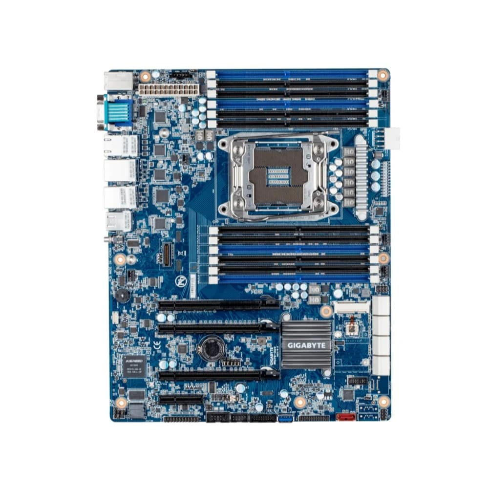 Para Gigabyte MU70-SU0 X99 Placa-Mãe Do Servidor BMC Remoto 4 gigabit De Rede Roteamento Suave NAS E5-2600V3 LGA2100-3 M