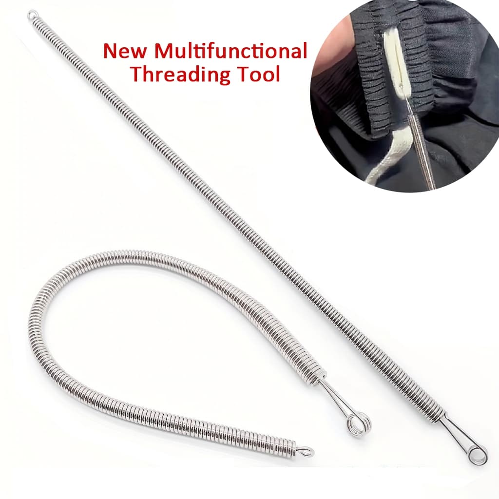 Ferramenta Assistente De Rosqueamento De Corda Flexível De 1 Peça , Rosqueador De Mola Multifuncional Para Roupas , Elástico E Tecelagem De Rendas
