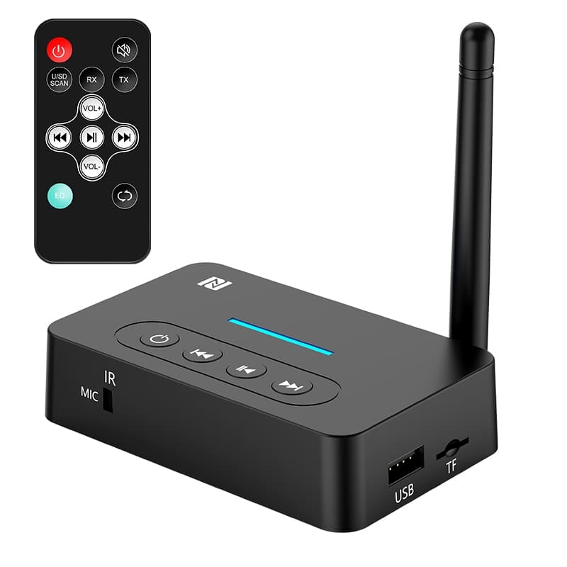 Novo Transmissor Receptor De Áudio NFC Bluetooth , Pen drive USB , Cartão TF , Reprodução De Música , AUX Para Amplificador Antigo , Estéreo