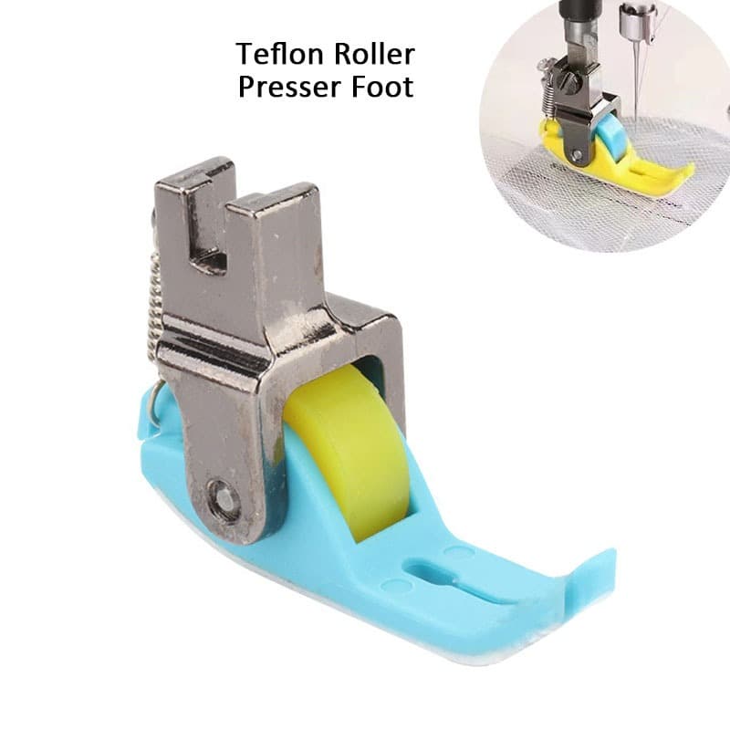 【Promoção】Calcador Estreito de Rolo de Plástico para Máquina de Costura Industrial
