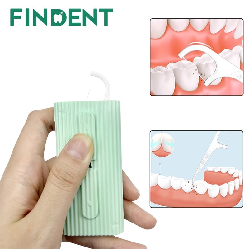 10pcs/Box Fio Dental Com Caixa Automática Descartável Hastes Ferramentas De Limpeza Portáteis