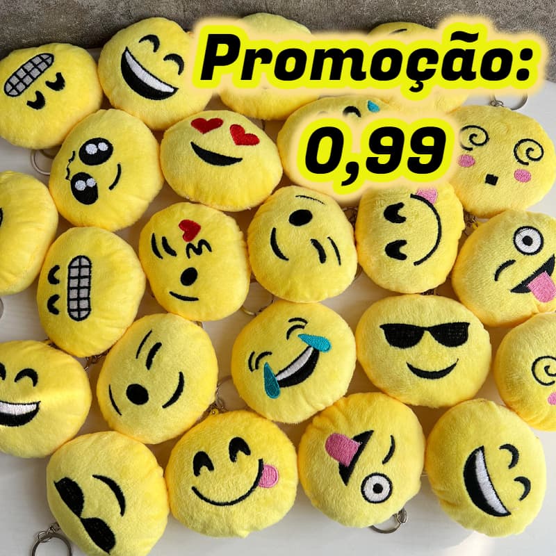 Pingente de Pelúcia emoji Keychain-Expression Pack Pingente de Pelúcia