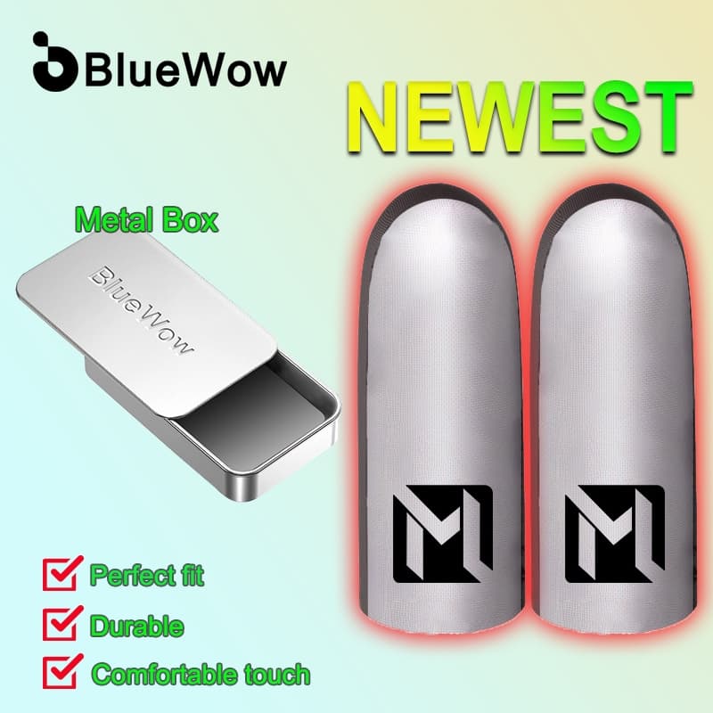 BlueWow Finger Sleeve Gaming Luvas À Prova De Suor Móveis Touchscreen Controlador De Jogos De Telefone PUBG