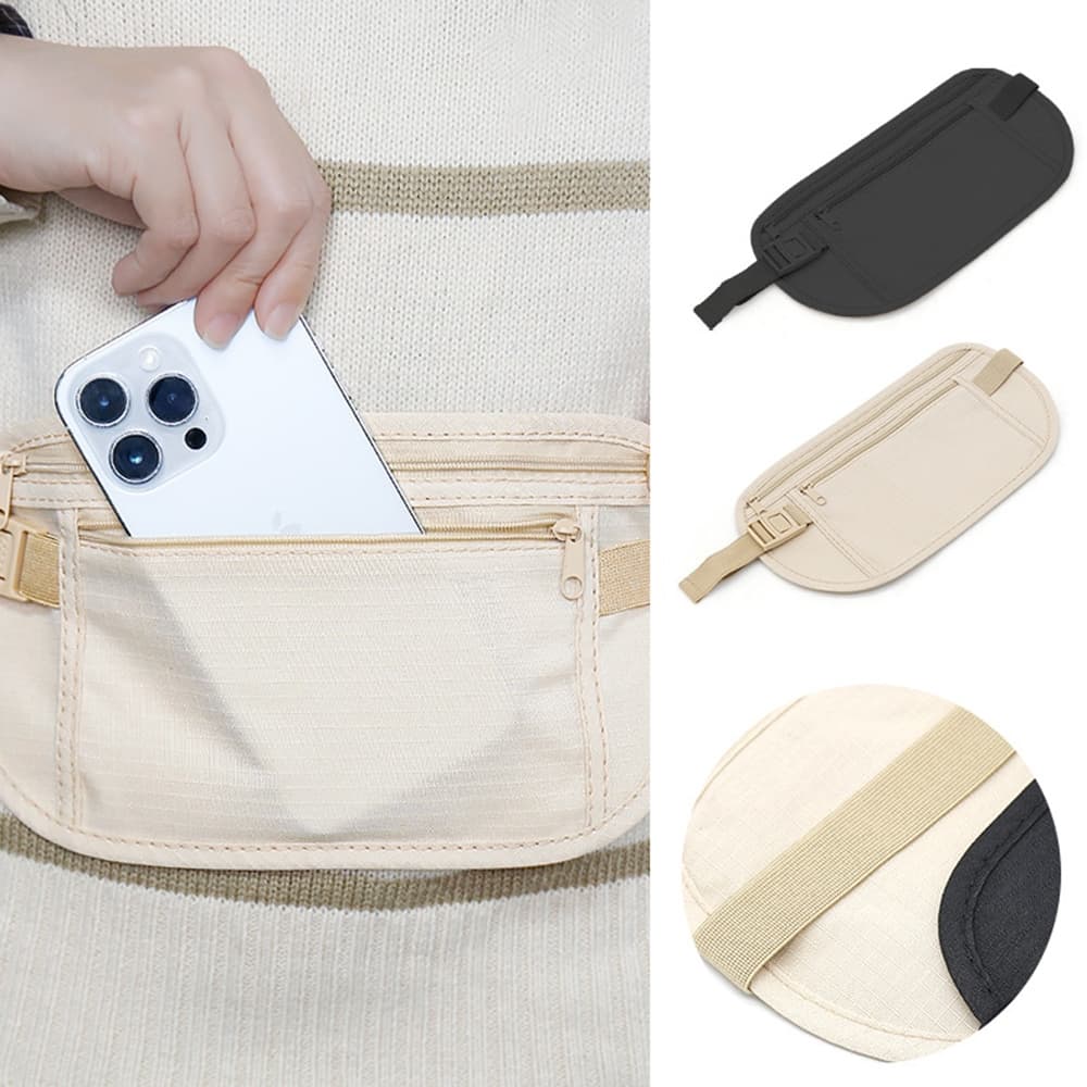 Bolsa Anti-furto Bolsa Pessoal de Cintura Bolsa Esportiva de Viagem ao Exterior Homens Europeus Mulheres Bolsa Invisível de Passaporte Anti-furto Bolsa de Viagem para Celular