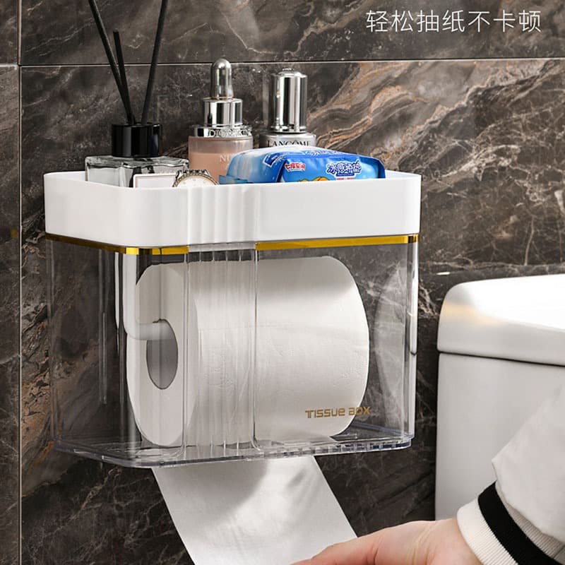 Porta Papel Higiênico De Luxo Parede Caixa De To