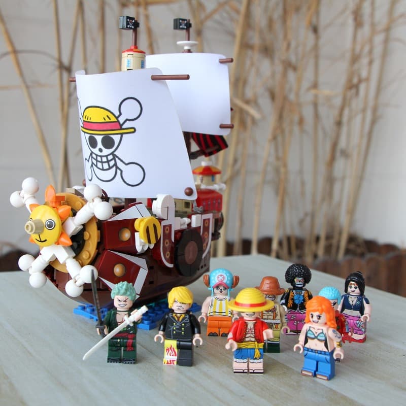 432 PCS Lego Blocos de Construção One Piece Luffy Wanli Sunshine Boy Montagem Educacional Brinquedo Presente