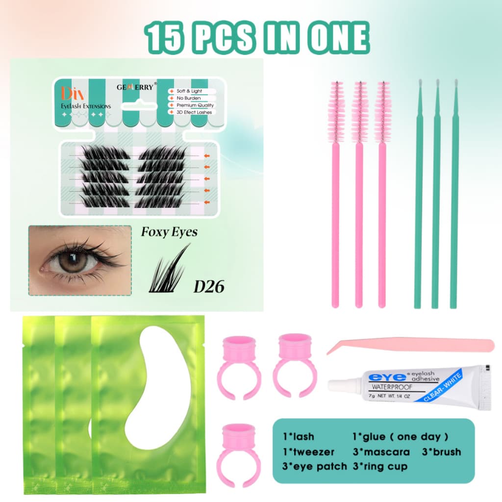 FADVAN Cílios Cluster Individual para Aplicação Diy Extensões de Cílios