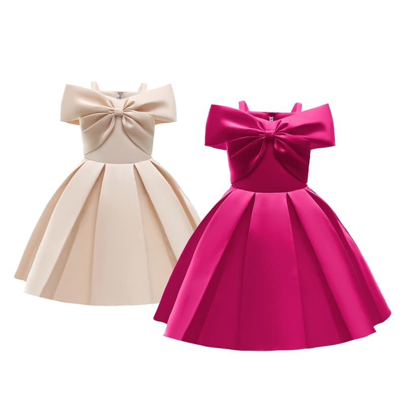 Nova Vestido De Verão Para Meninas Princesas Piano Sem Alças De 2-10 Anos