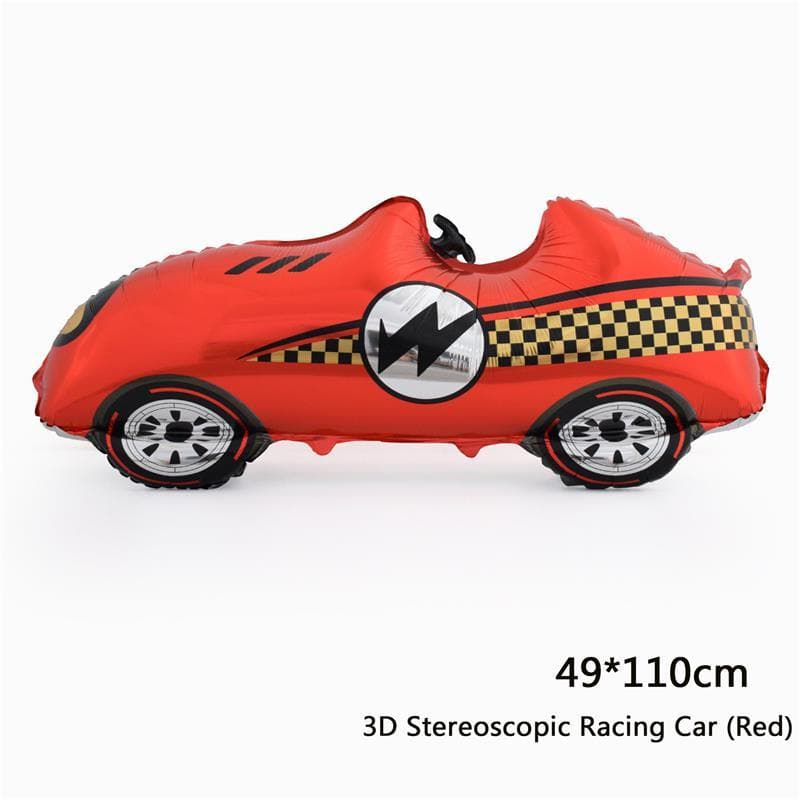 Balões De Carro De Corrida Baby Shower Kids Two Fast Racing Cars Tema Festa De Aniversário Decorações Vermelhas