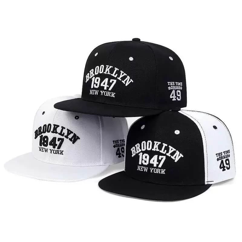 Boné Para Homem Brooklyn Bordado vintage snapback Algodão casual Ajustável Mulher