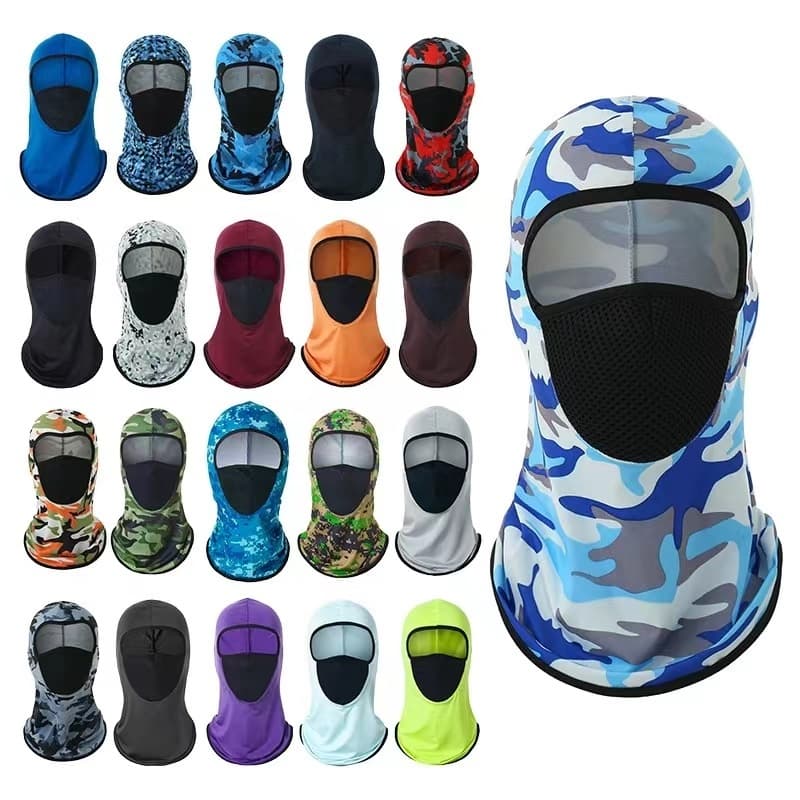 Balaclava proteção uv cor ciclismo esportes 26 cores opcional máscara solar