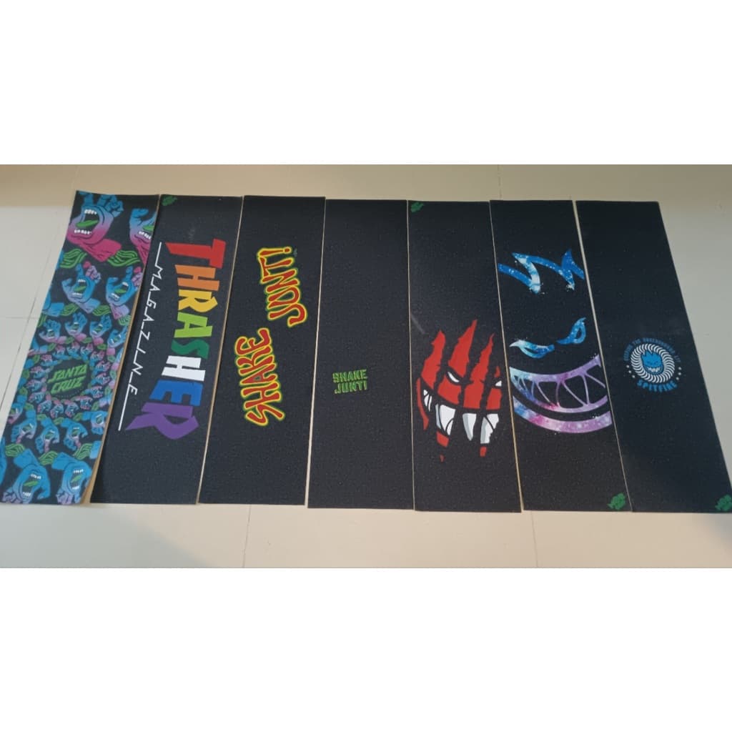 333 * 9INCH SKATEJUNT MOB THRASHER SKATEBOARD GRIPTAPE PRO UV Tinta Lixape