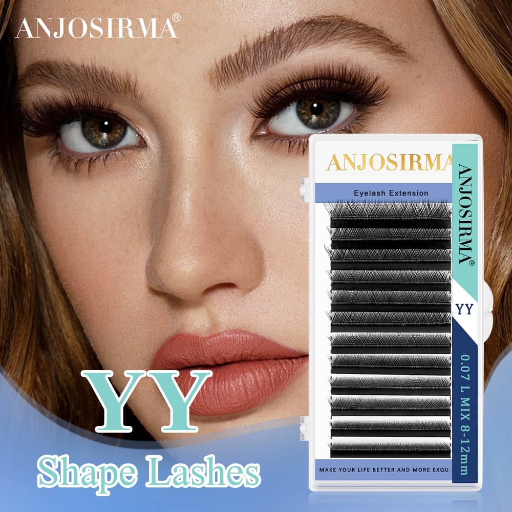 ANJOSIRMA-YY Forma Faux Mink Lashes, Natural Soft Brazilian Eyelash, Premade Volume Fan Lashes Extension , 2D , 0,07D
