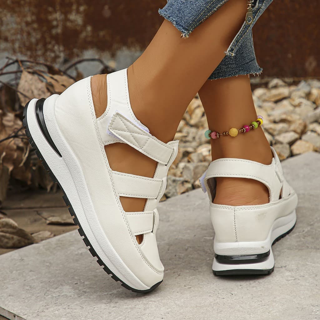 Casual Sandálias  de Sandálias Plataforma  de Altura Interna  Sapatos Femininos de Altura Alta Sandálias Romanas