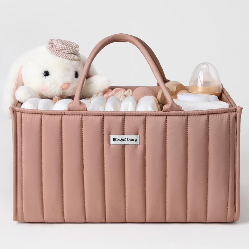 Organizador De Fraldas Para Bebês , Cesta De Chá De Bebê Meninas , Presente Itens Essenciais Recém-Nascidos , Registro O