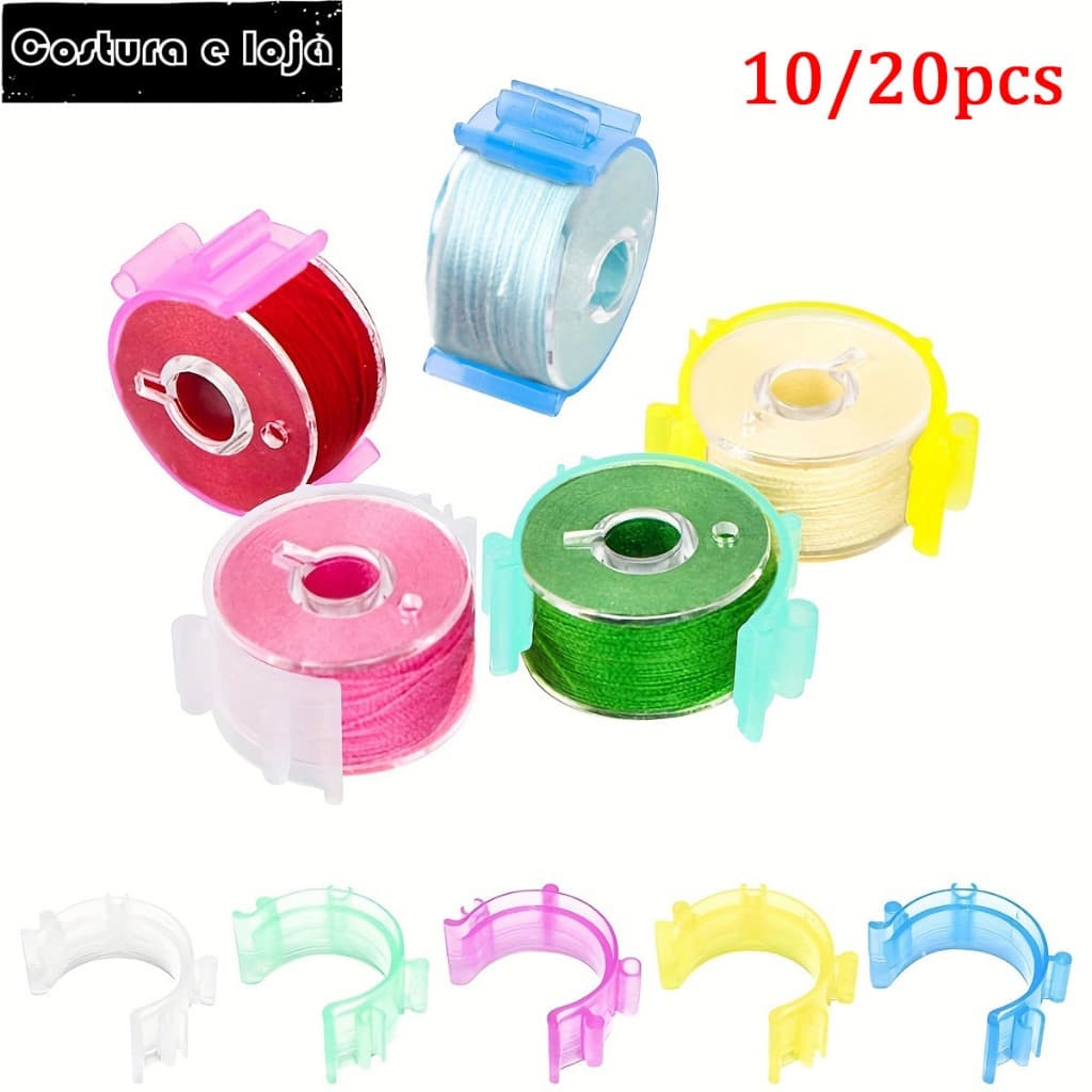 10/20 Unid . Abraçadeiras De Bobina De Costura Multicolor , Clipes Plástico Durável