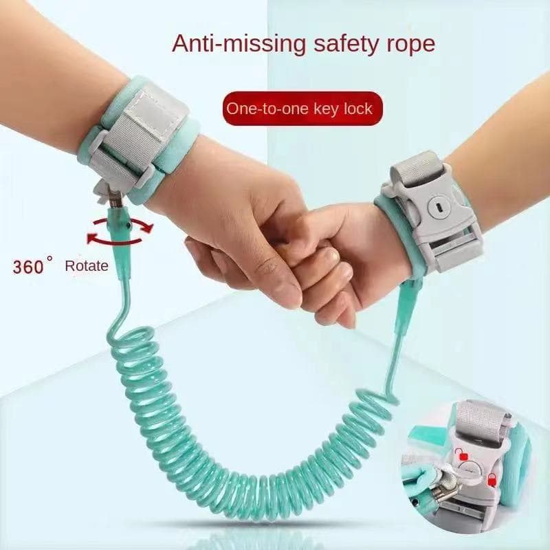 1,5/2m Coleira Criança Infantil Pulseira De Segurança  Azul, Verde,Rosa Infantil Traction Rope Wristband Belt