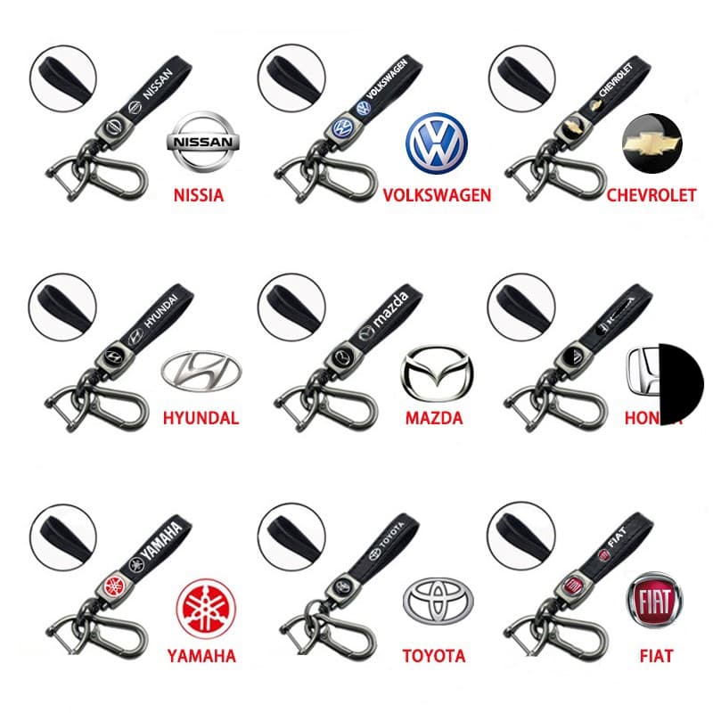 Chaveiros couro carro chaveiro moto personalizado emblema acessórios