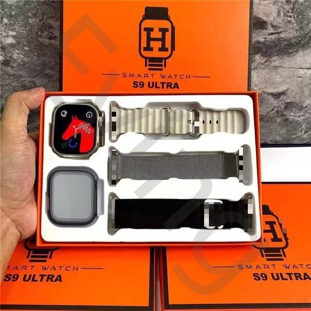 kit 2 Smart watch S9 Ultra 3 Em 2 Relógios masculinos 41MM 49MM De Freqüência Cardíaca Sem Fio De Relógio Feminin set
