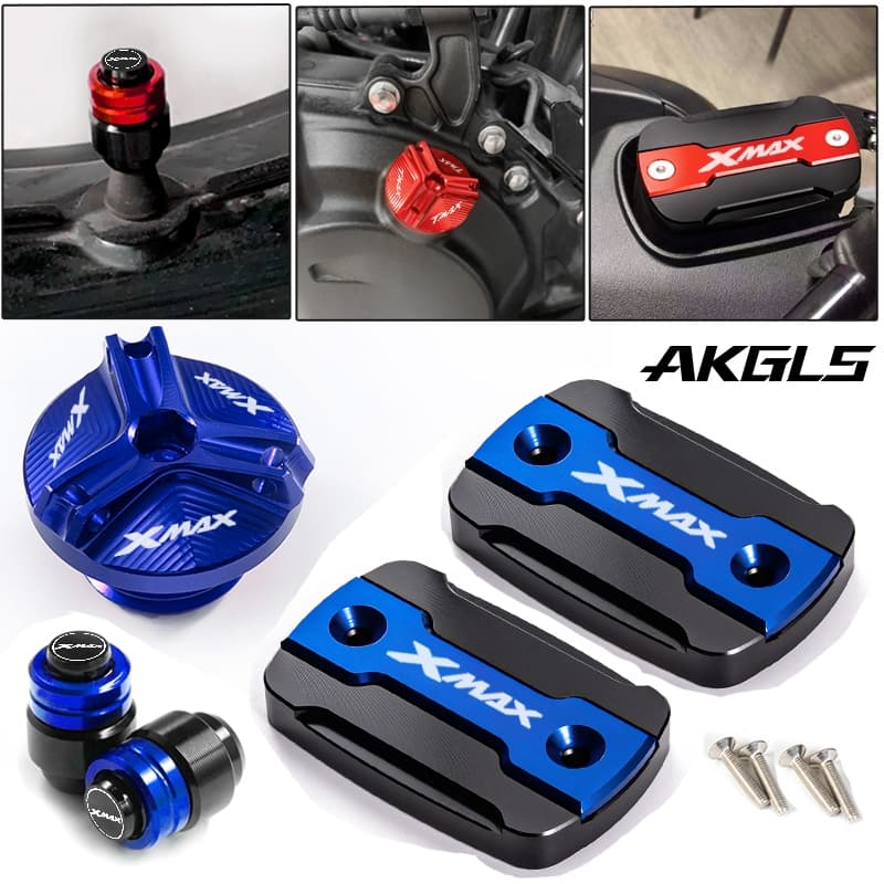 Para YAMAHA XMAX 250 300 XMAX300 XMAX250 2017-2023 Acessórios Motocicletas Tampa Do Reservatório De Fluido De Freio Enchimento De Óleo