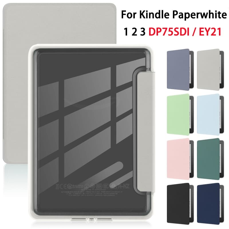 Capa Para Kindle Paperwhite 1 2 3 6'' E-Book Transparente Acrílico 5ª 6ª 7ª geração DP75SDI EY21