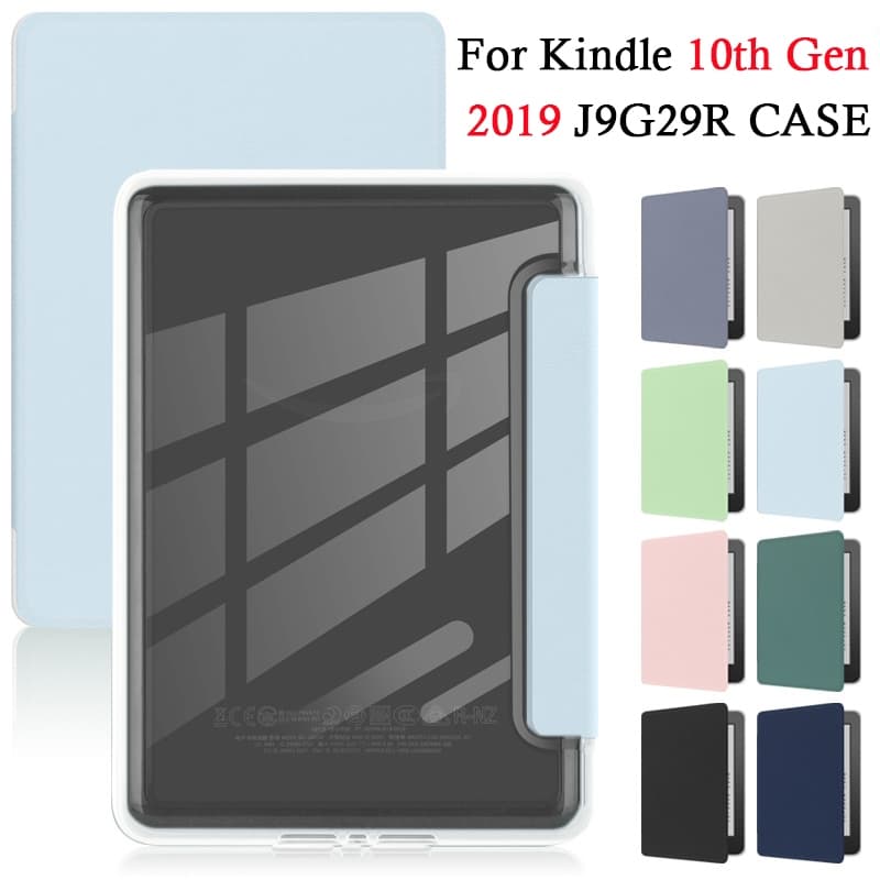 Capa Para Kindle 10ª Geração 2019 J9G29R 6" com Acordar Inteligente de Acrílico Transparente e Ultrafina