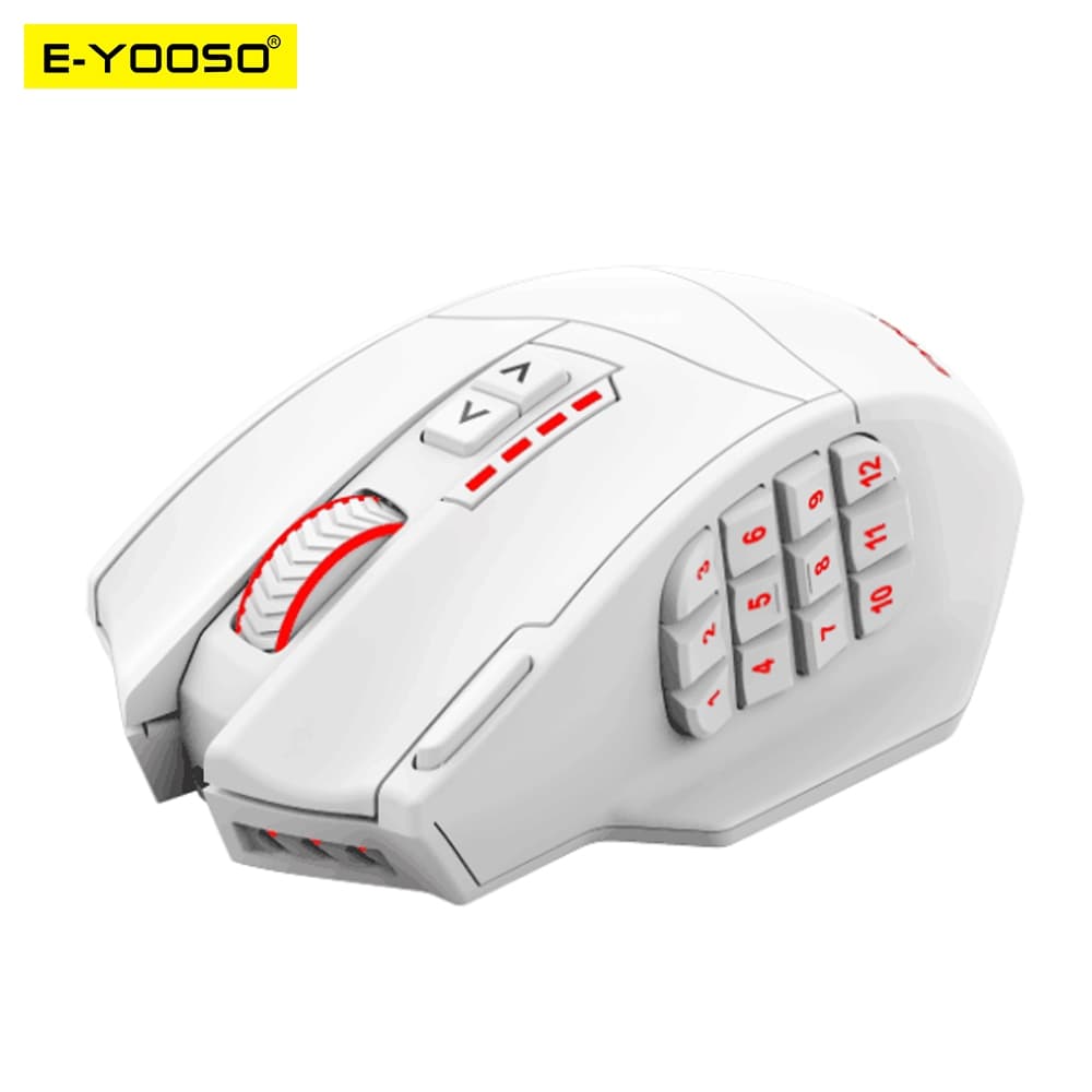 E-YOOSO X-33 RGB USB 2.4G Mouse De Jogos Sem Fio 16000 DPI 16 Botões Ratos Ópticos Programáveis Para Computador PC Portátil