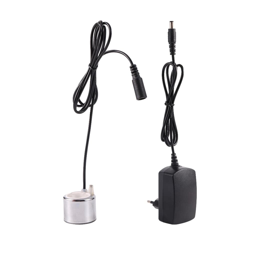 DC 24V/1A Mini Aquário Tanque De Peixes Umidificador Ultrassônico Interior Rockery Paisagismo Nebulizador Fonte Água Lag