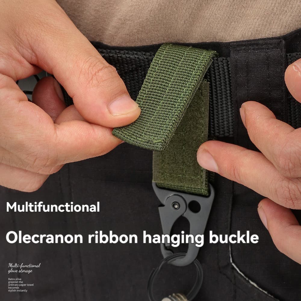 Mosquetão Tático Externo Acessórios para Saco de Chave Fivela de Correia Multifuncional Fivela de Nylon Fivela de Bico de Gancho
