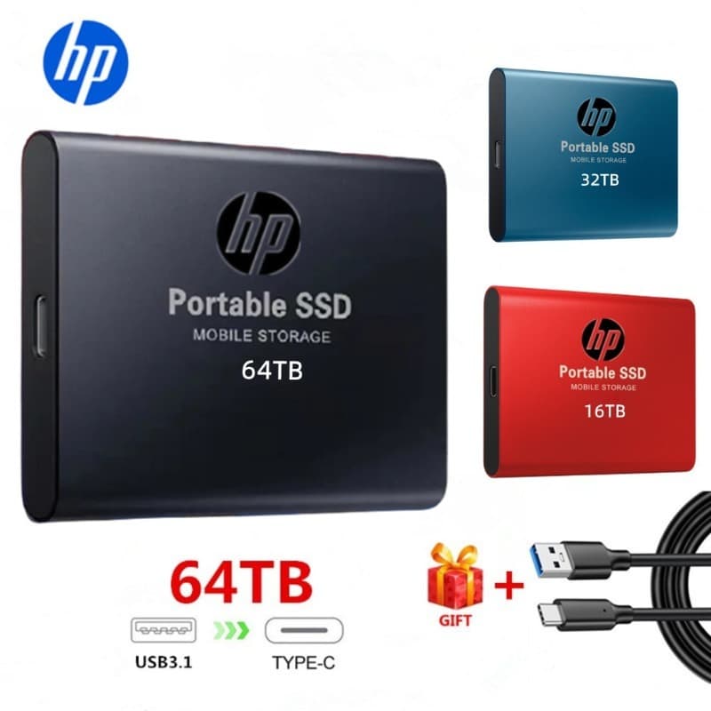 64TB SSD 16TB interface móvel externa de estado sólido portátil USB 3.1 8TB laptop tipo C