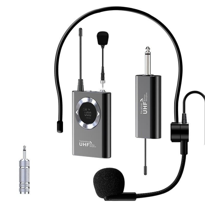 Microfone Sem Fio Multifuncional U80 UHF Para Clipe Traseiro Portátil Reuniões De Ensino
