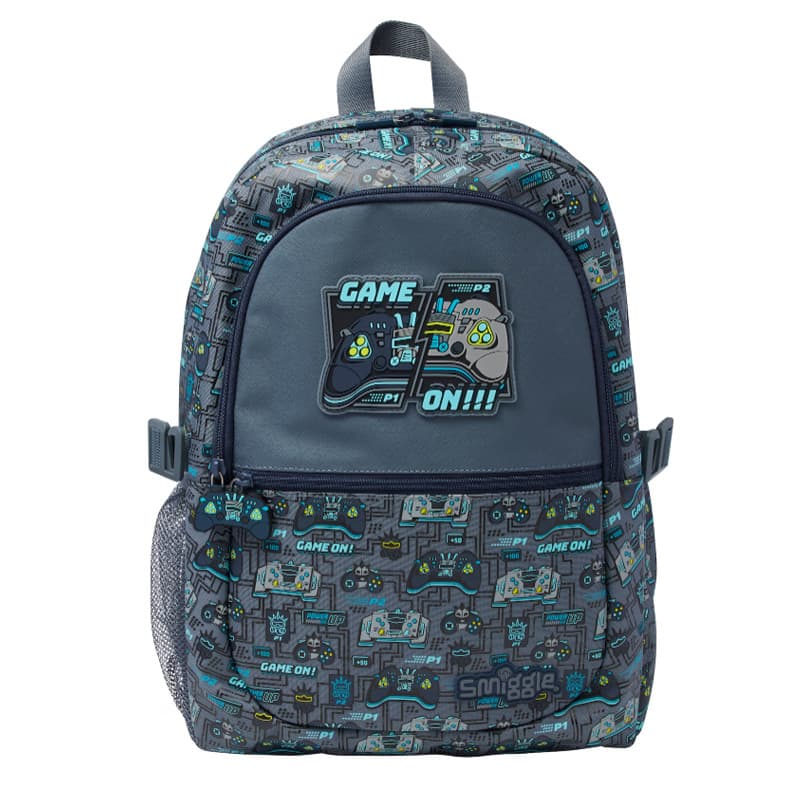 Mochila Escolar Infantil Para Meninos , Console De Jogos De Desenho Animado , À Prova D'água De 16 Polegadas