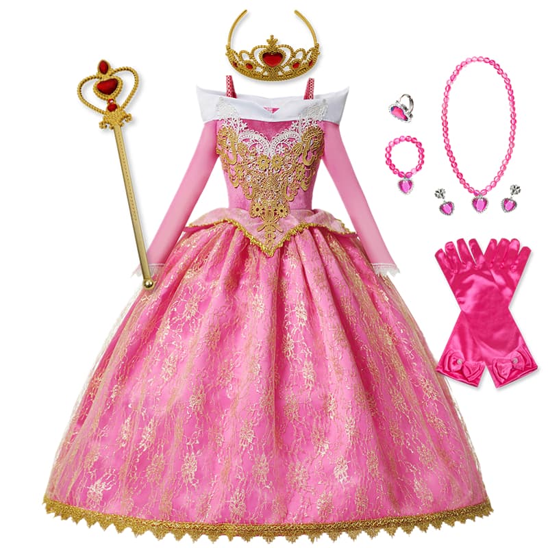 Kid Girls Cosplay Dress Kids Halloween Christmas Gift Fancy Party Princess Dress Children Girls Birthday Dress up