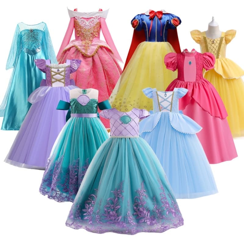 WFRV menina princesa roleplay vestido de Halloween menina tema vestido de festa