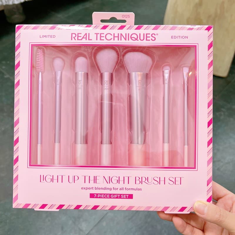 Real Techniques Conjunto De Maquiagem Pincel RT Facial Para Os Olhos Pacote Com 7