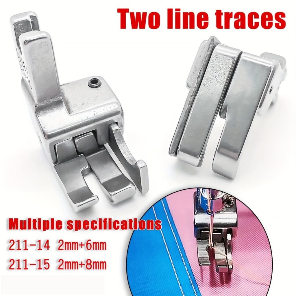 1Pc/2pcs 211-14/15 Calcador Compensador Duplo Com Pés Guia Industrial
