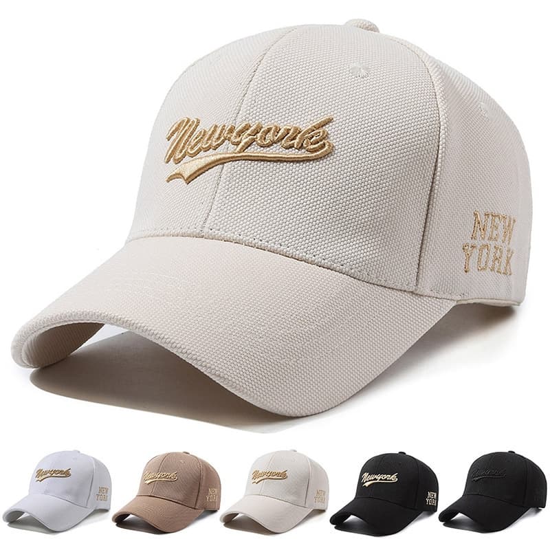 Boné de beisebol bordado Ny masculino feminino chapéus