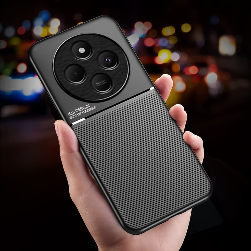 Capa Lisa De Couro De Luxo Para Xiaomi Redmi 14C POCO C75 4G Redmi14C 14 C À Prova De Choque Ímã Embutido Anti Impressão