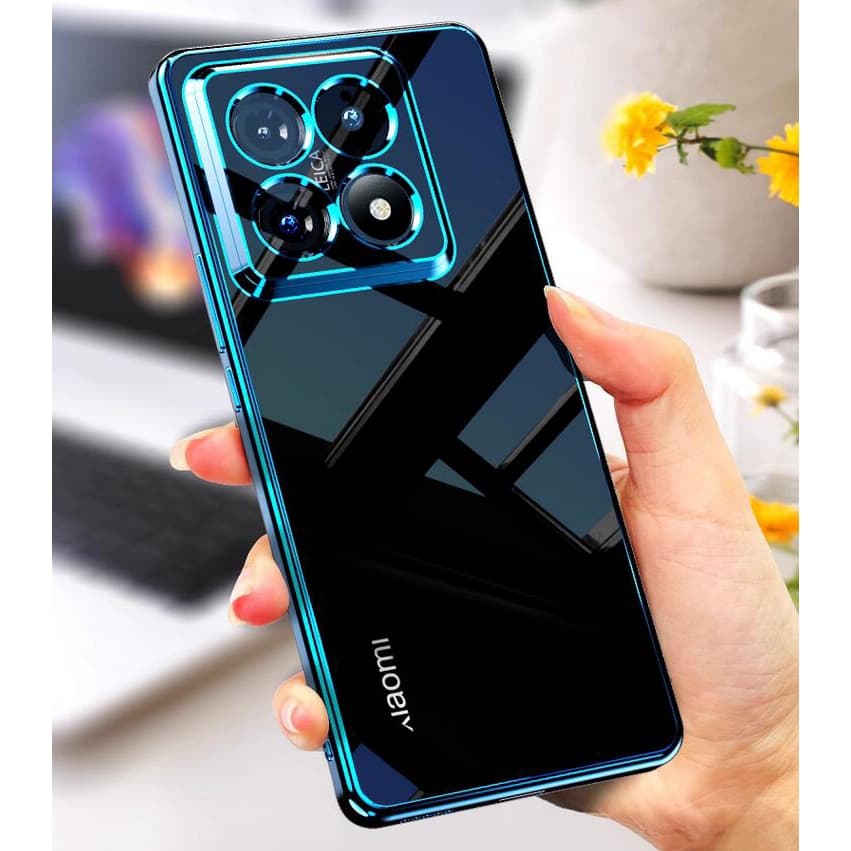 Xiaomi 17T Pro 15T 14T 5G 17T 17 T Caso Macio Luxo Chapeamento Transparente Silicone À Prova De Choque Pára-Choques Capa