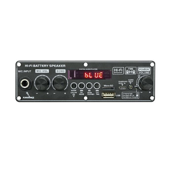 Placa Amplificadora 3.7V Dança Quadrada 20W Alto-Falante Amplificador De Gravação Suporte Bluetooth AUX U-Disk Home Theater DIY
