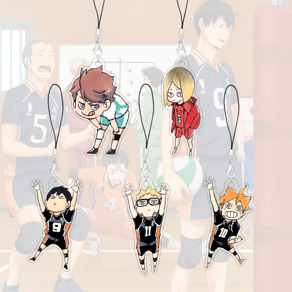 Cordões Acrílicos De 55 Mm Haikyuu Kenma Correias De Telefone De Papelão Acessórios Anime