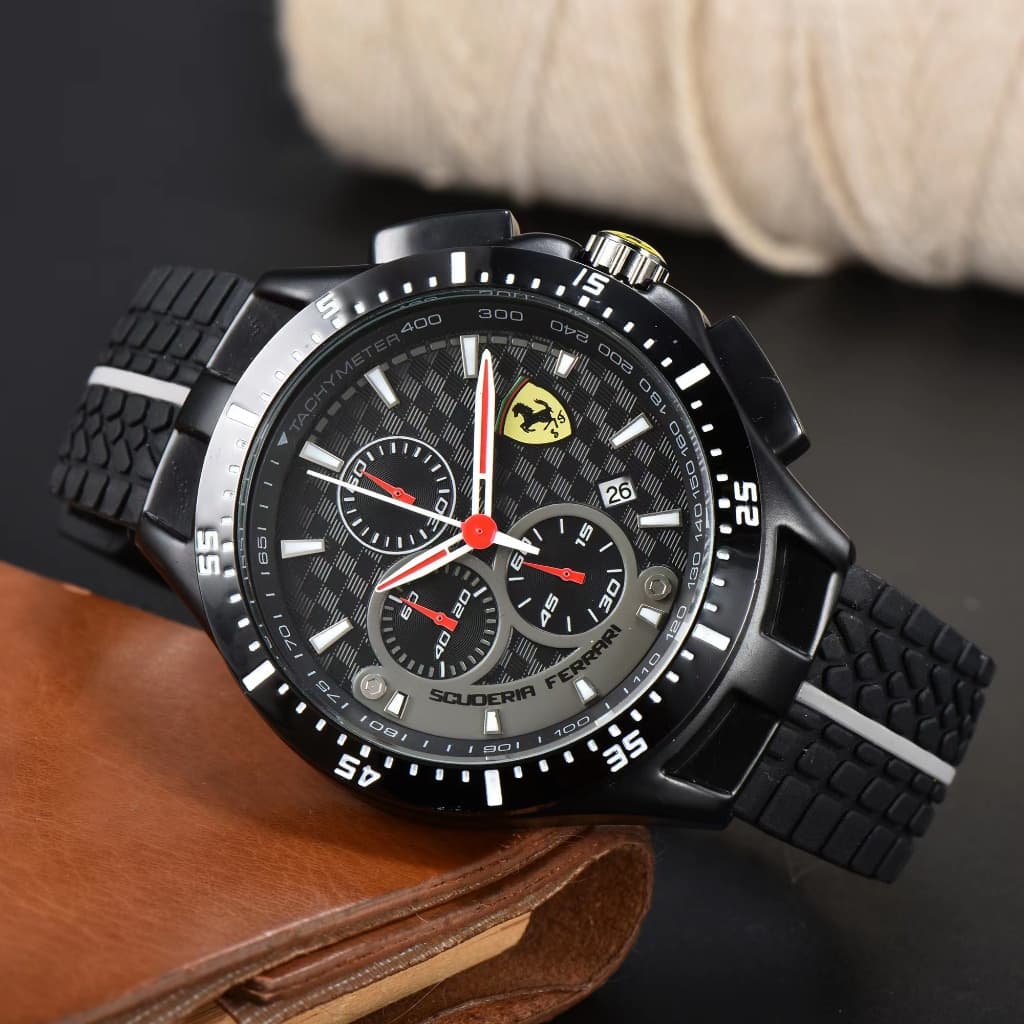 Novo Ferrari exclusivo na moda relógio masculino movimento de quartzo moda Casual relógio de pulso dgyh