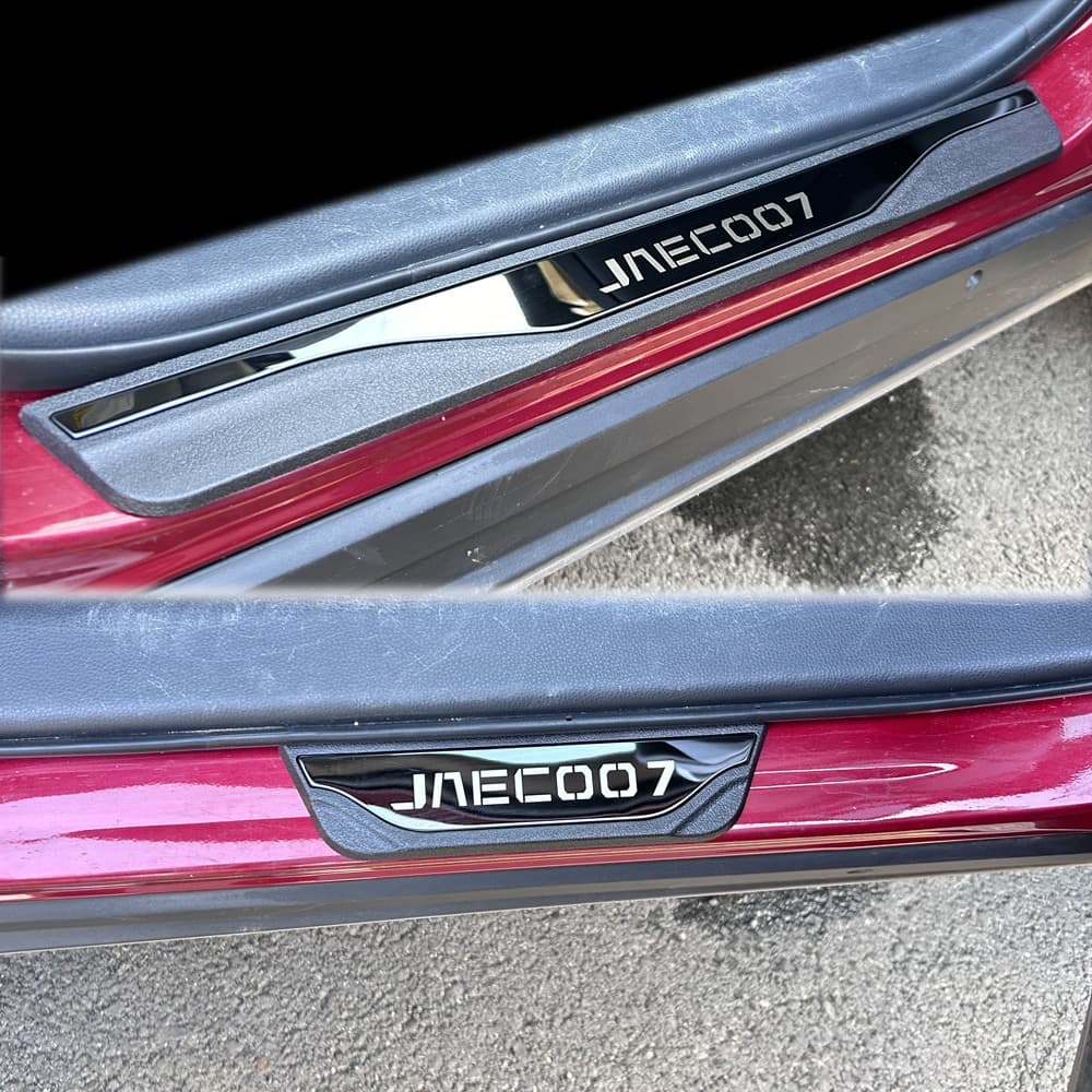 Placa De Limite De Carro Para Jaecoo J7 2023-2025 Acessórios Protetor De Tira De Soleira De Porta De Aço Inoxidável Prot