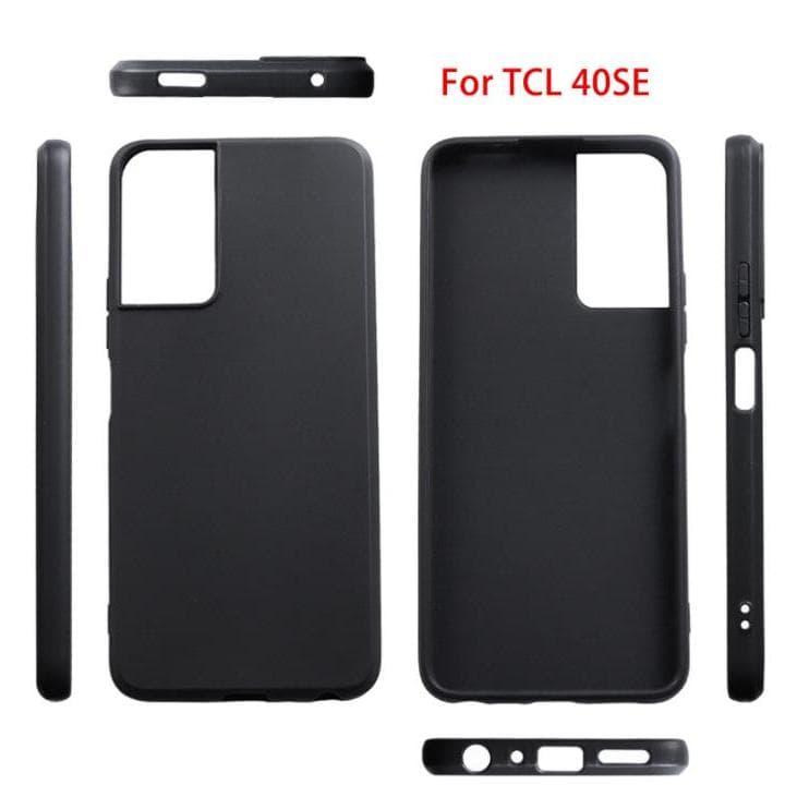 Capa Macia De TPU Para Sharp Aquos V7 Plus/TCL 40 SE Protetora Traseira De Silicone Telefone