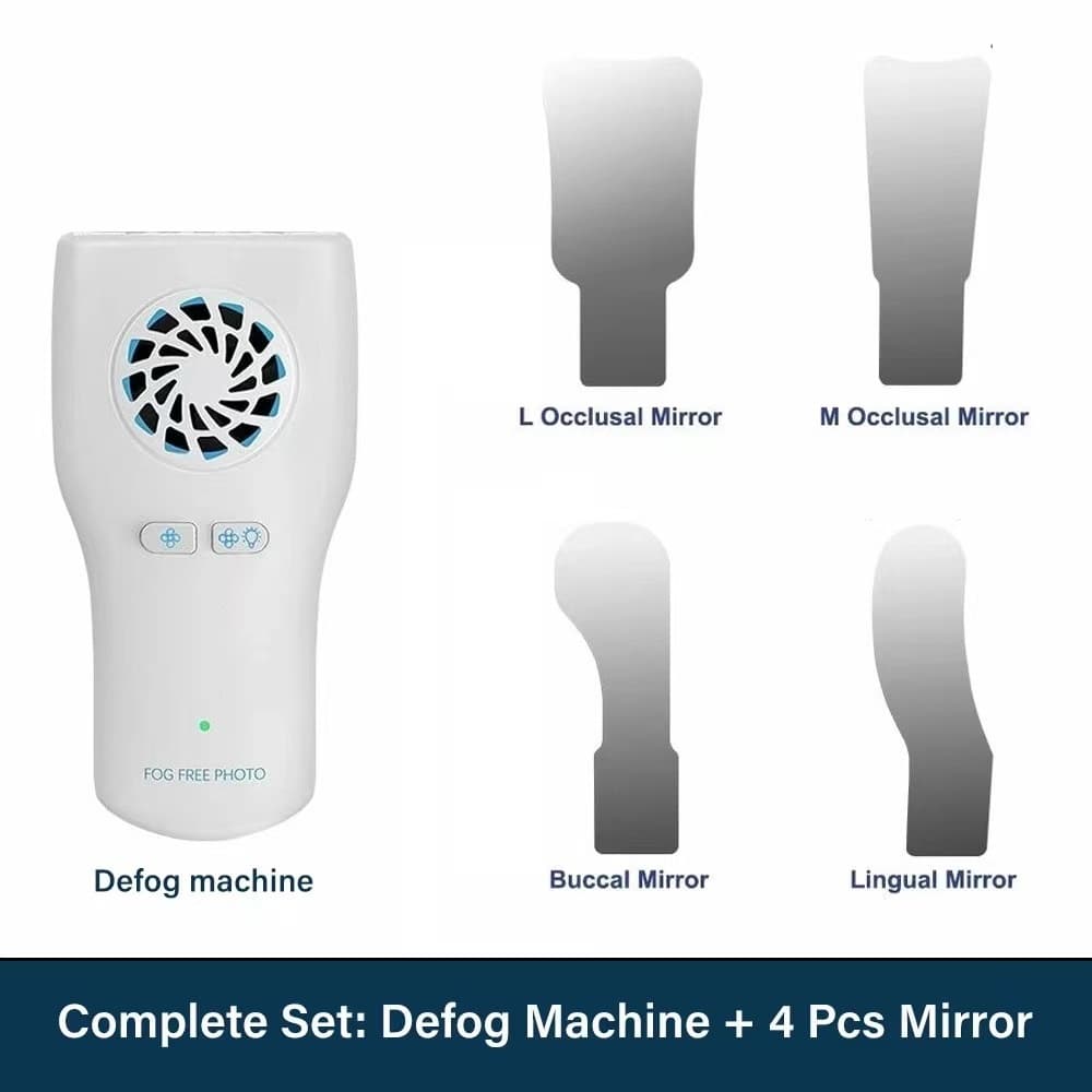 Espelhos Dentários Antiembaçantes Com Luz LED , Refletor Ortodôntico Automático Para Fotografia Oral