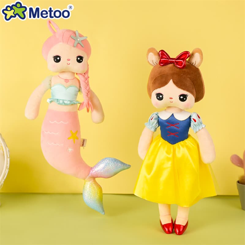 Metoo Angela Boneca Personalizada , Sereia , Princesa Branca De Neve , Brinquedos De Pelúcia Macia , Presente Para Bebê